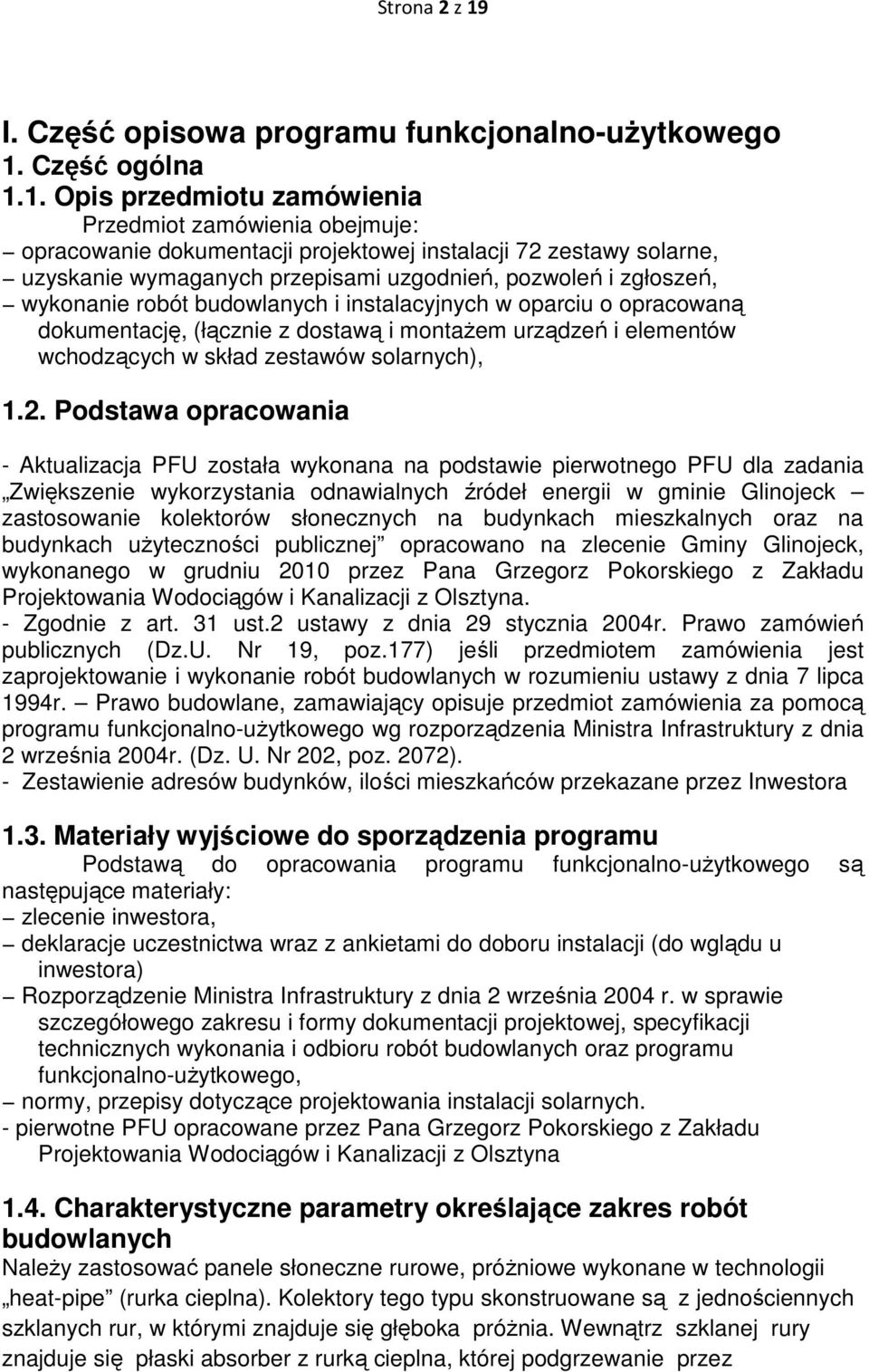 Część ogólna 1.