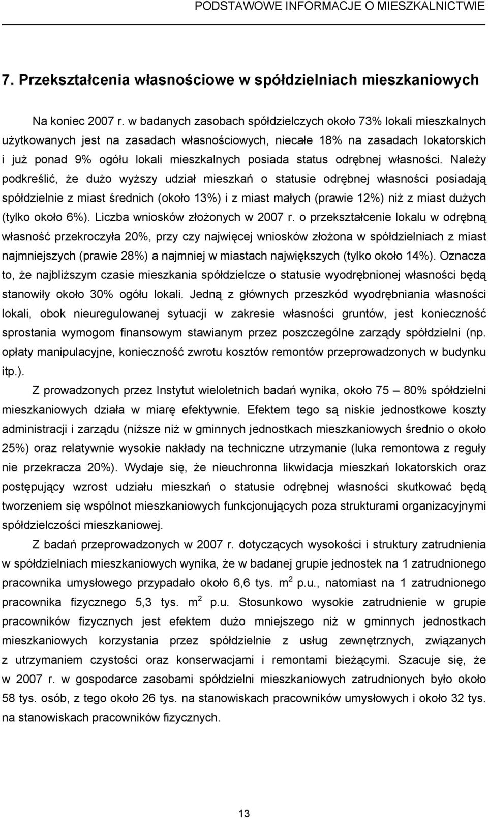 status odrębnej własności.