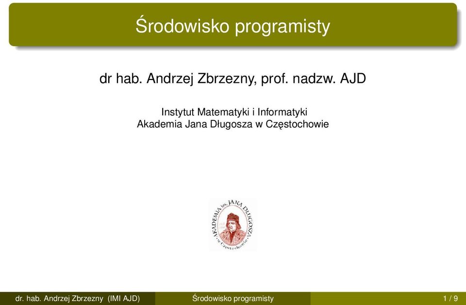 AJD Instytut Matematyki i Informatyki Akademia