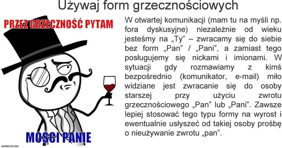 nickami i imionami.