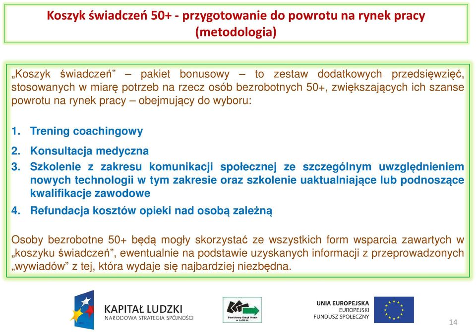 Szkolenie z zakresu komunikacji społecznej ze szczególnym uwzględnieniem nowych technologii w tym zakresie oraz szkolenie uaktualniające lub podnoszące kwalifikacje zawodowe 4.