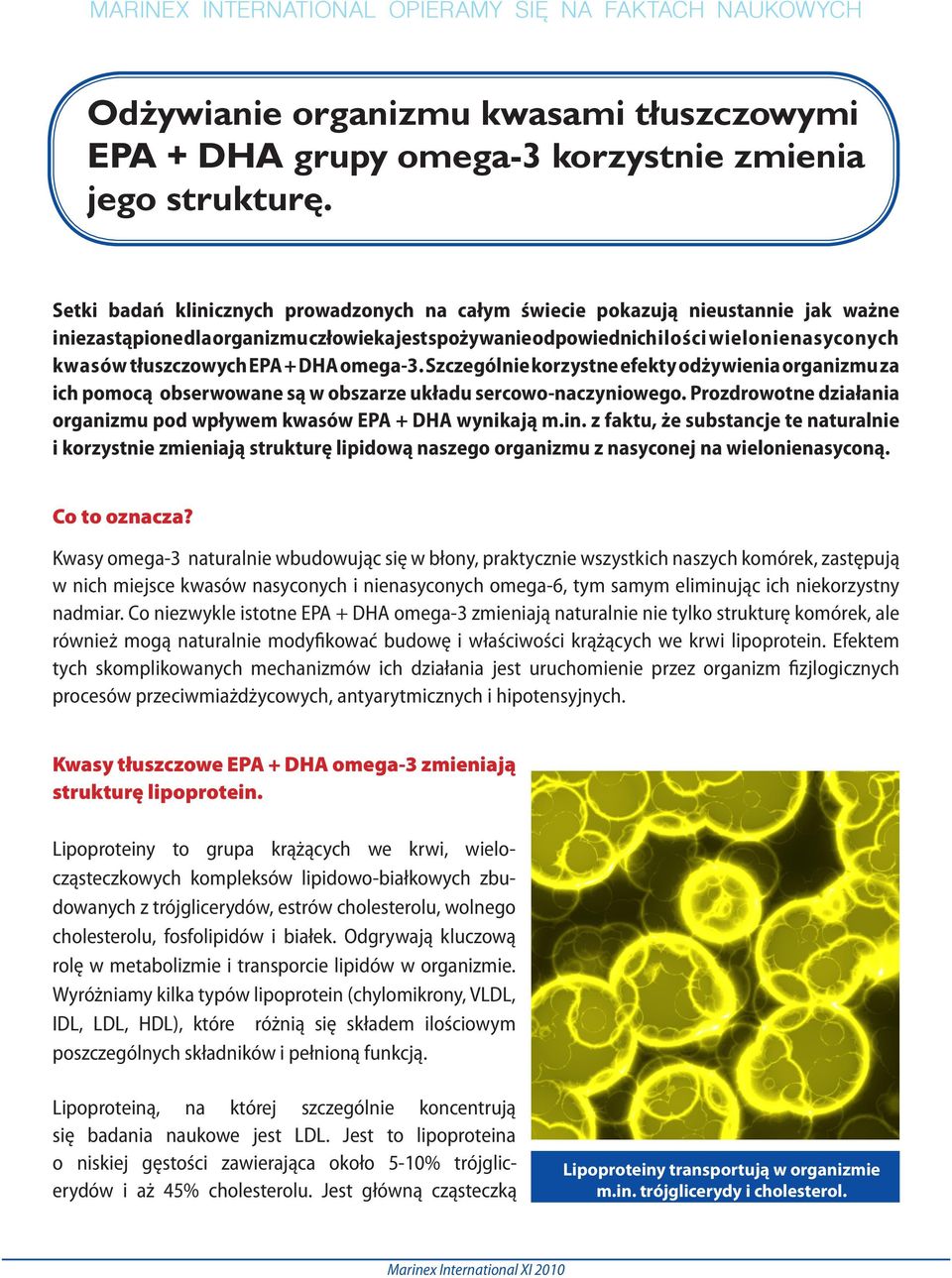 EPA + DHA omega-3. Szczególnie korzystne efekty odżywienia organizmu za ich pomocą obserwowane są w obszarze układu sercowo-naczyniowego.