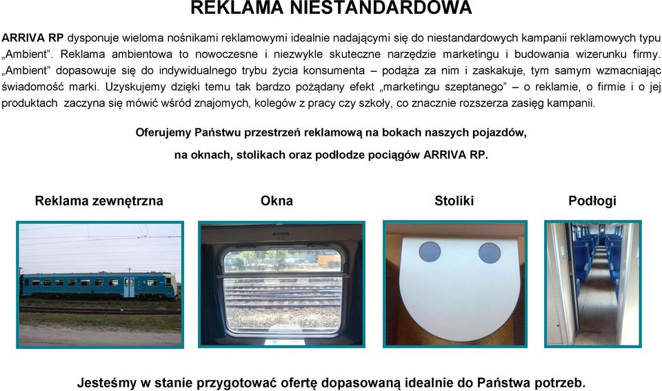 Ambient dopasowuje się do indywidualnego trybu życia konsumenta podąża za nim i zaskakuje, tym samym wzmacniając świadomość marki.