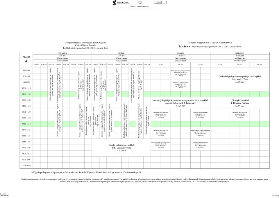 Lipińska Opieka paliatywna - zajęcia * zajęcia mgr E. Lipińska* * * * zajęcia mgr E. Lipińska* Opieka paliatywna - zajęcia zagroŝeniu Ŝycia - wykład prof. dr hab. n med.