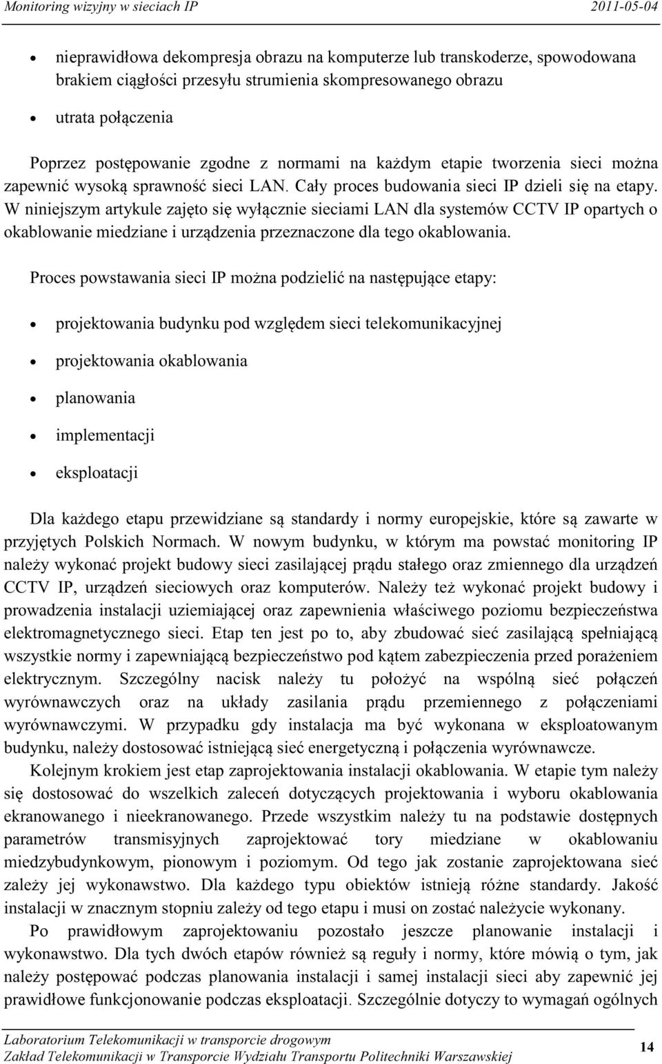 wyrównawczych oraz na układy zasilania pr du przemiennego z poł i poł Po prawidłowym zaprojektowaniu pozostało jeszcze pl