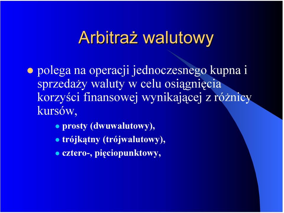 finansowej wynikającej z różnicy kursów, prosty