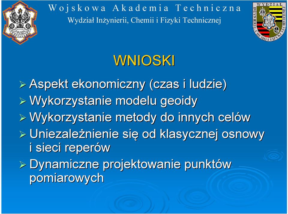innych celów Uniezależnienie nienie się od klasycznej