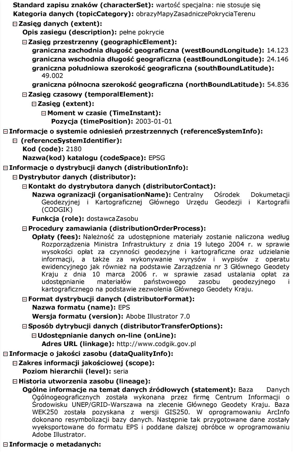 146 graniczna południowa szerokość geograficzna (southboundlatitude): 49.002 graniczna północna szerokość geograficzna (northboundlatitude): 54.