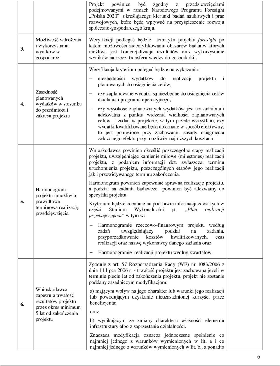 przedsięwzięcia Wnioskodawca zapewnia trwałość rezultatów projektu przez okres minimum 5 lat od zakończenia projektu Projekt powinien być zgodny z przedsięwzięciami podejmowanymi w ramach Narodowego
