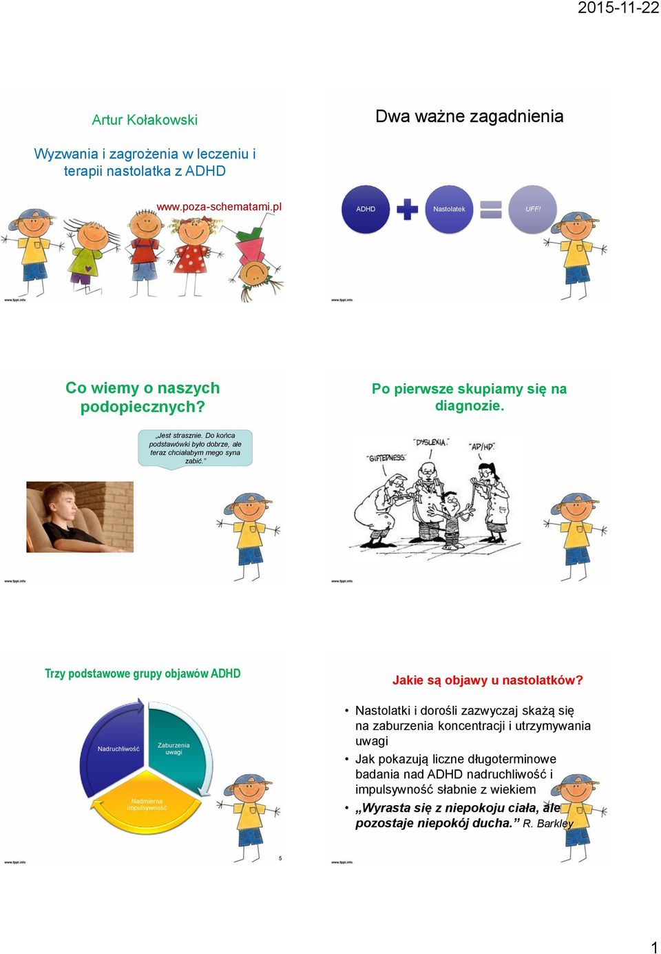 Trzy podstawowe grupy objawów ADHD Jakie są objawy u nastolatków?