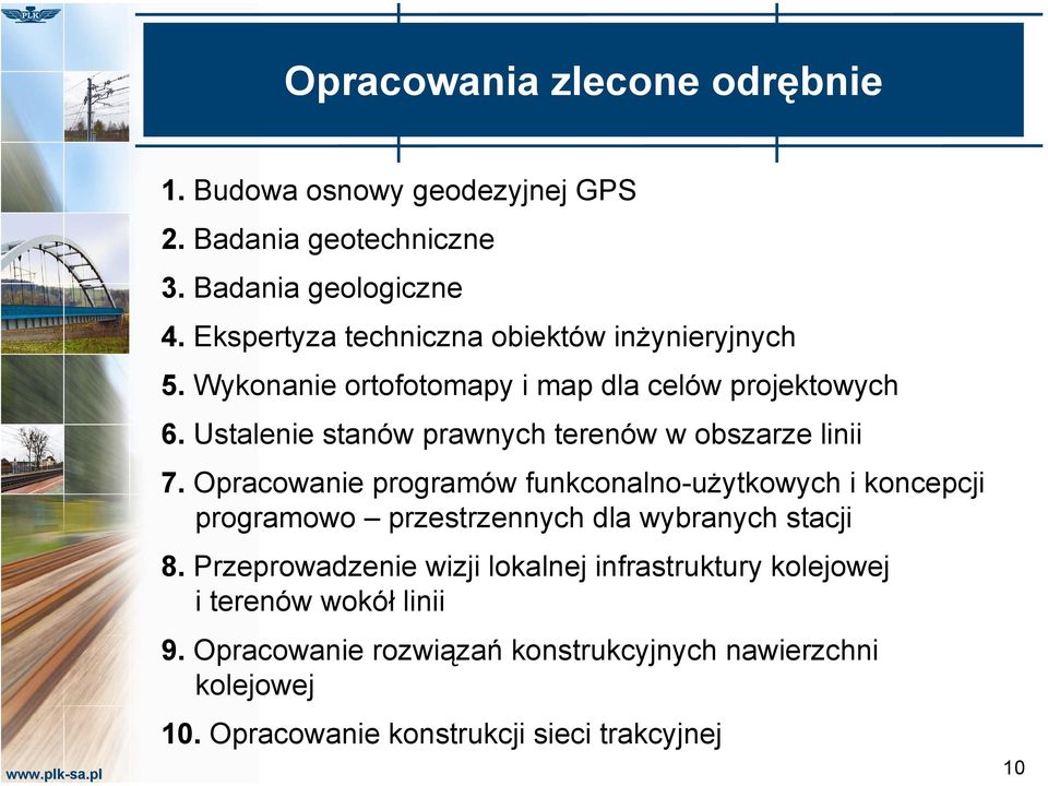 Ustalenie stanów prawnych terenów w obszarze linii 7.