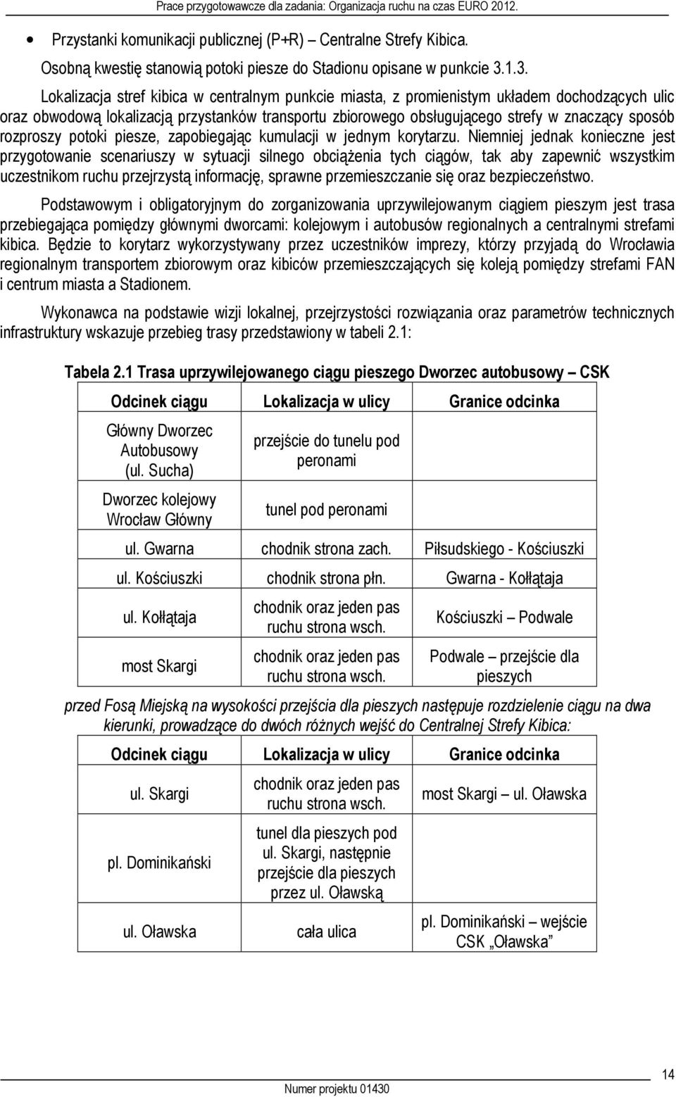 rozproszy potoki piesze, zapobiegając kumulacji w jednym korytarzu.