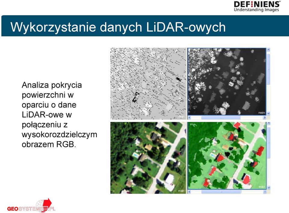 oparciu o dane LiDAR-owe w