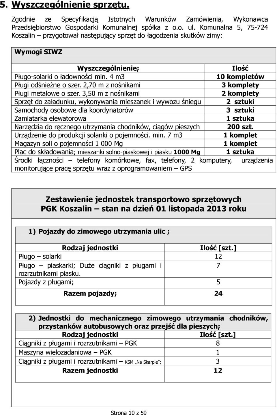 2,70 m z nośnikami 3 komplety Pługi metalowe o szer.