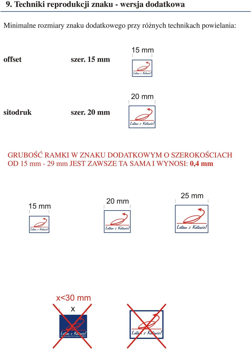 15 mm 15 mm sitodruk szer.