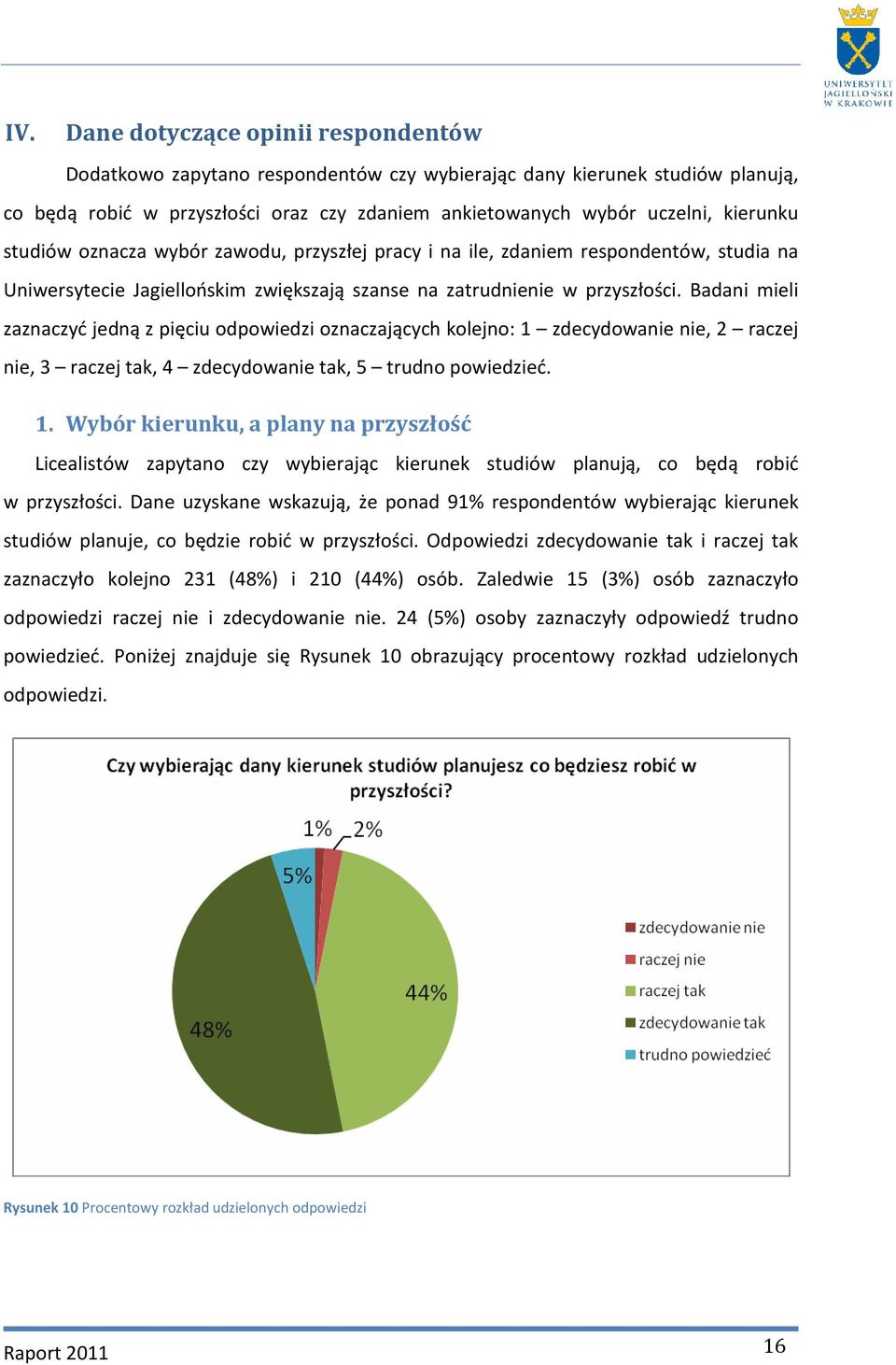 Badani mieli zaznaczyć jedną z pięciu odpowiedzi oznaczających kolejno: 1 