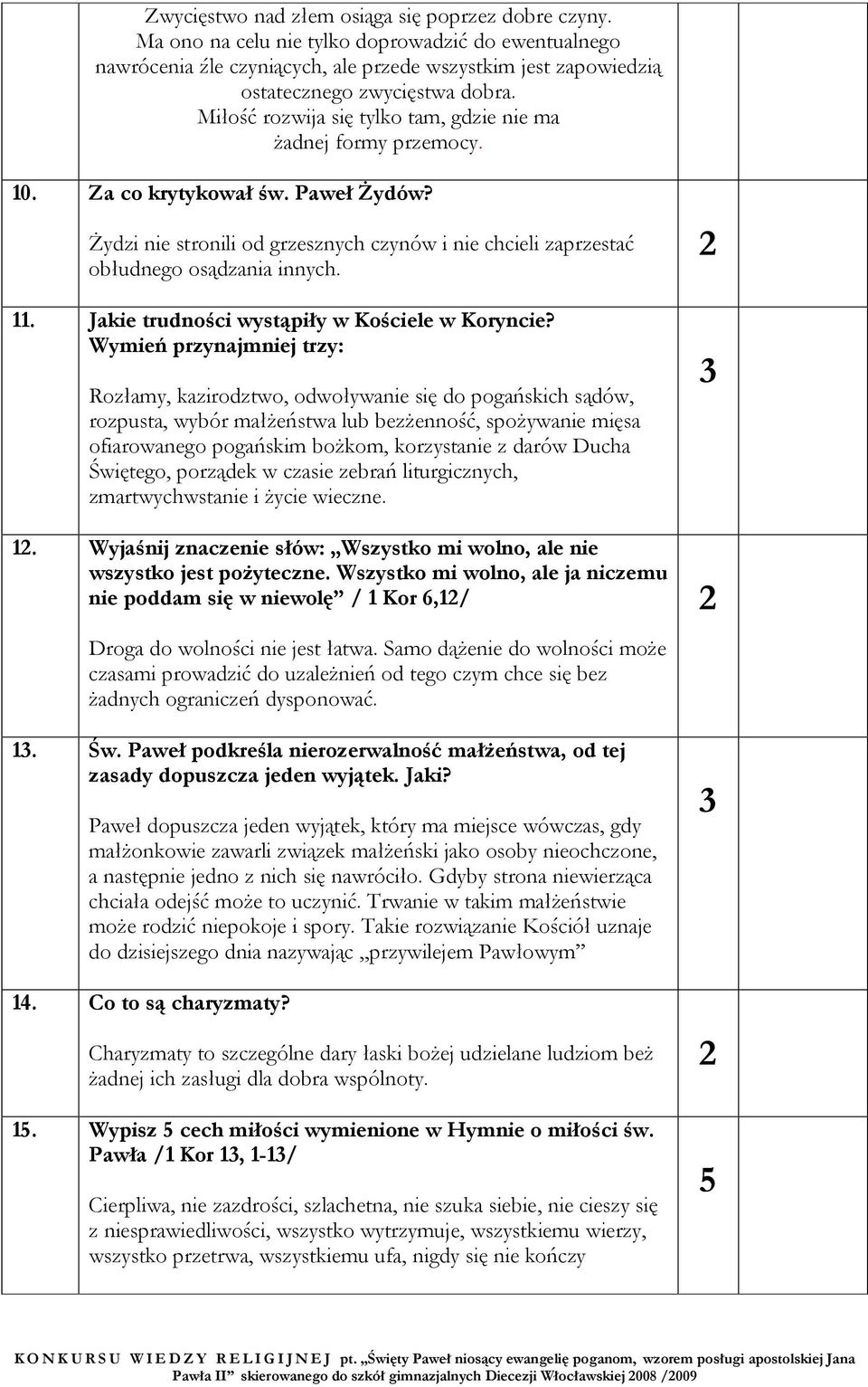 . Jakie trudności wystąpiły w Kościele w Koryncie?