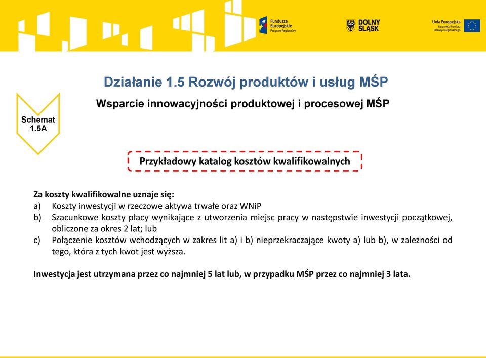 inwestycji w rzeczowe aktywa trwałe oraz WNiP b) Szacunkowe koszty płacy wynikające z utworzenia miejsc pracy w następstwie inwestycji początkowej,