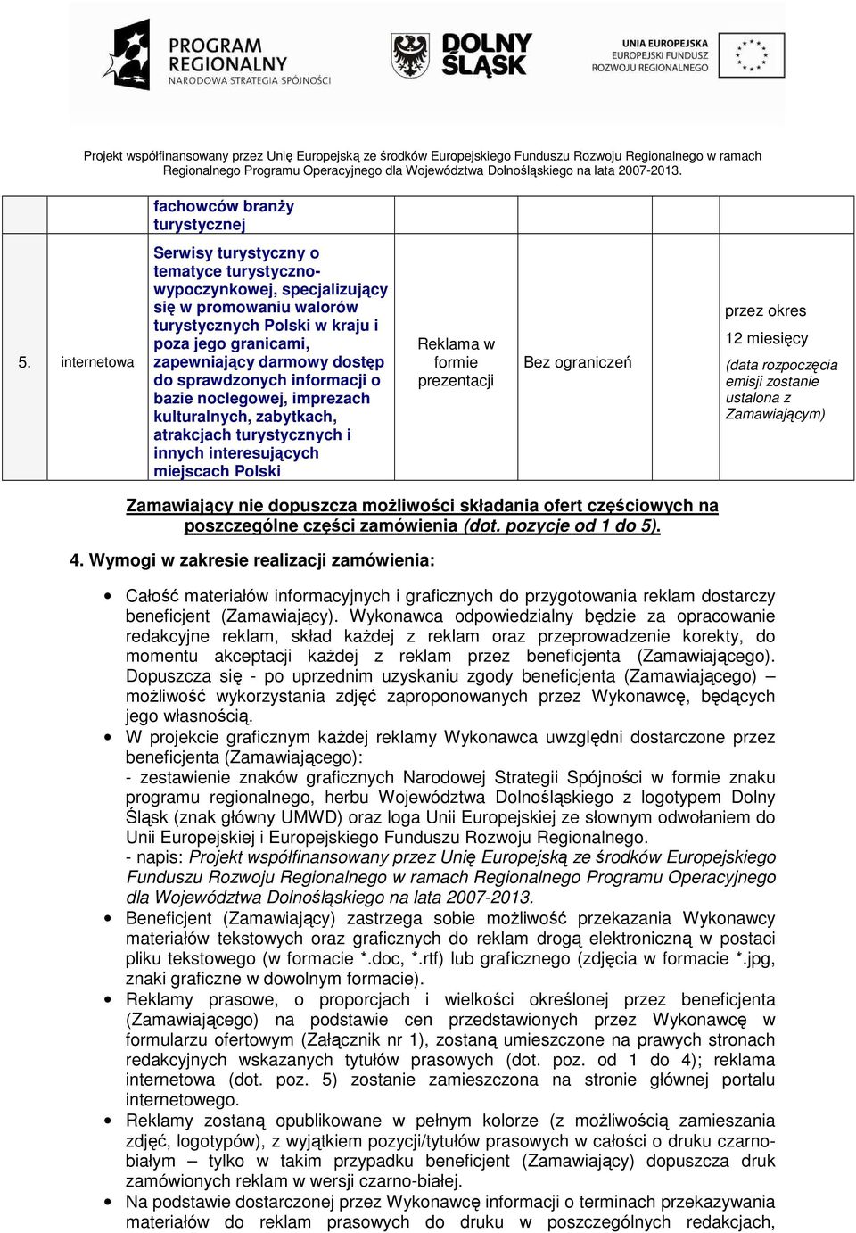 sprawdzonych informacji o bazie noclegowej, imprezach kulturalnych, zabytkach, atrakcjach turystycznych i innych interesujących miejscach Polski w formie prezentacji Bez ograniczeń przez okres 12
