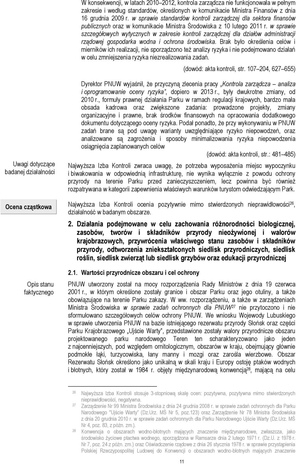 w sprawie szczegółowych wytycznych w zakresie kontroli zarządczej dla działów administracji rządowej gospodarka wodna i ochrona środowiska.