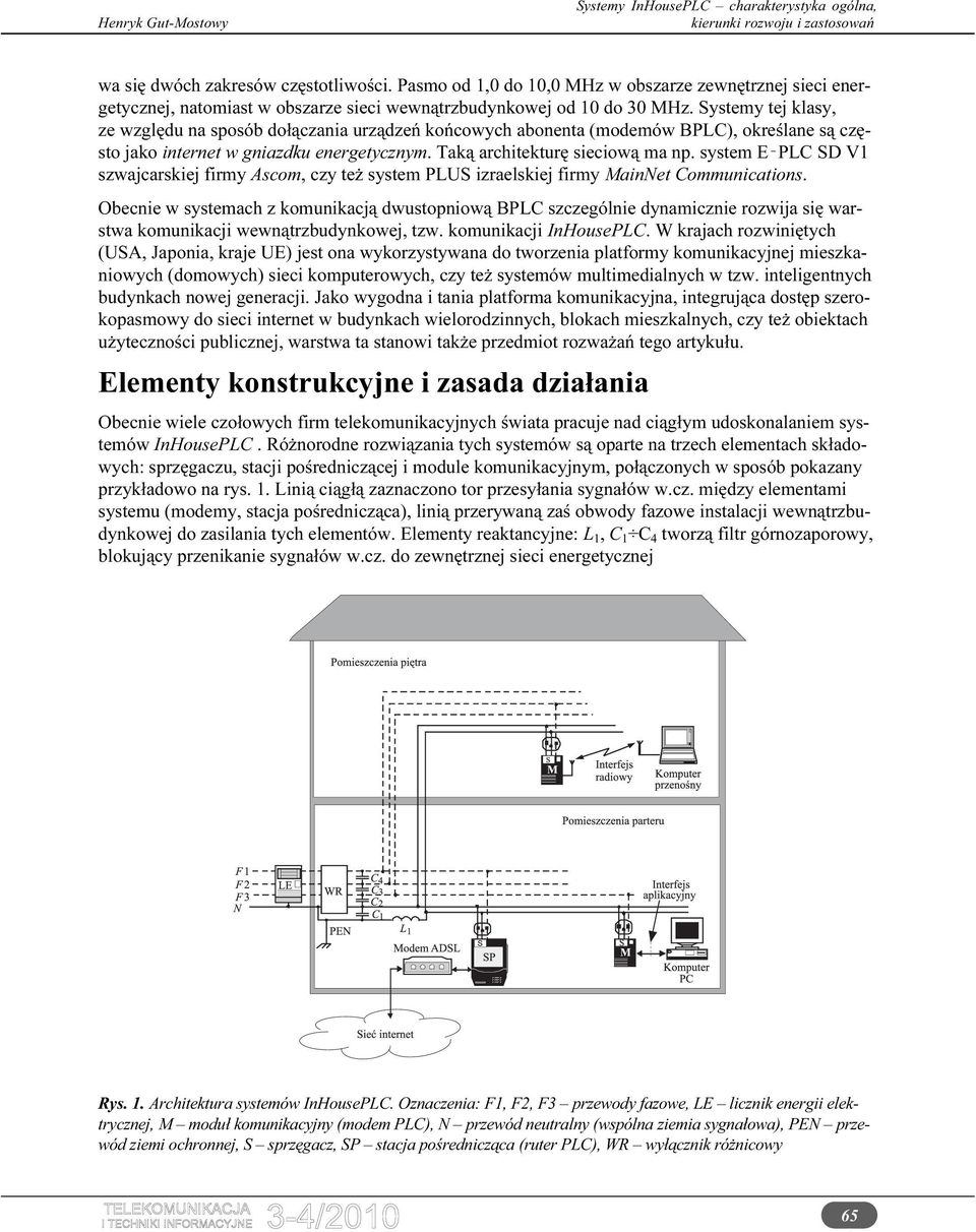 system E PLC SD V szwajcarskiej firmy Ascom, czy też system PLUS izraelskiej firmy MainNet Communications.