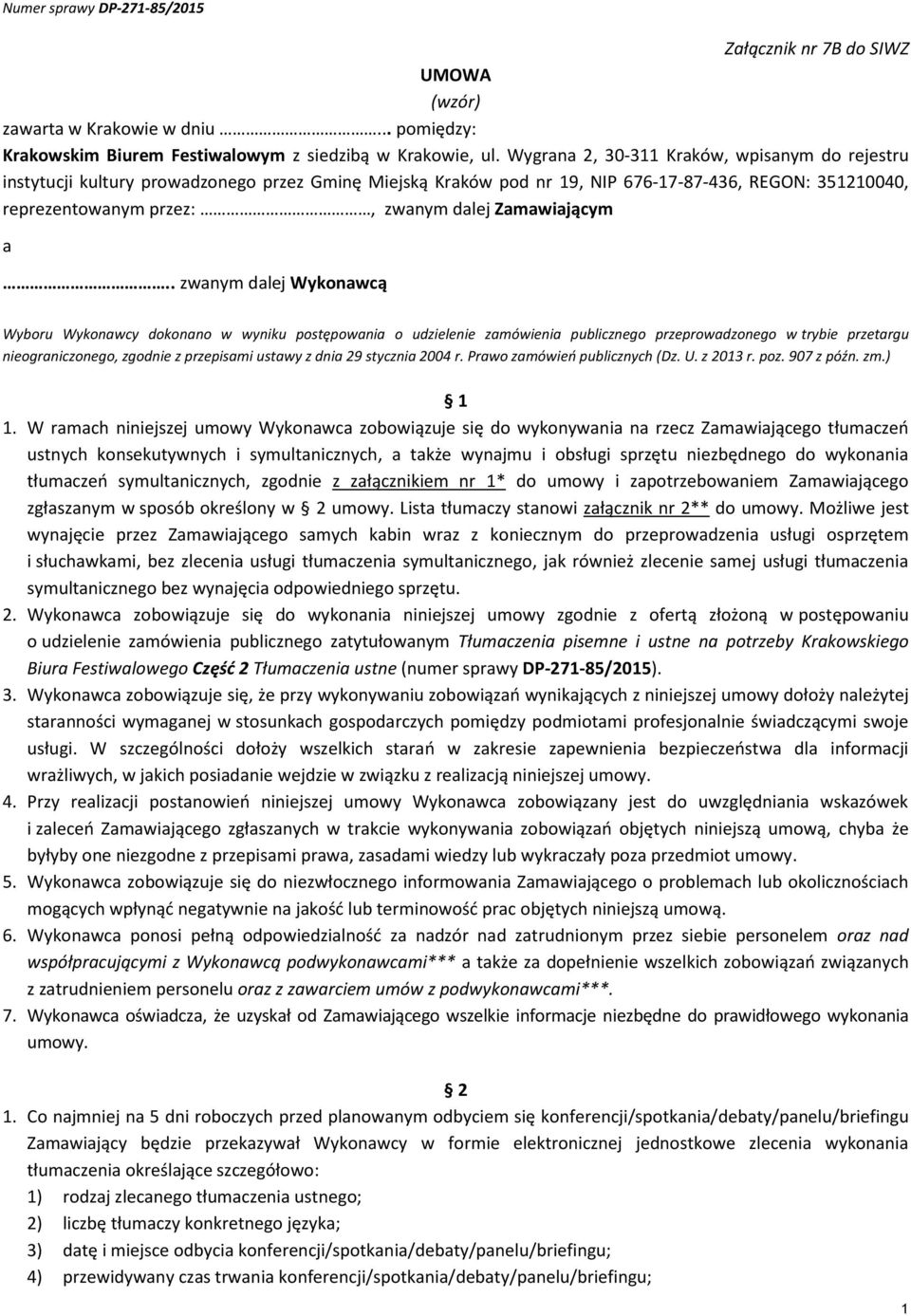 Zamawiającym a.