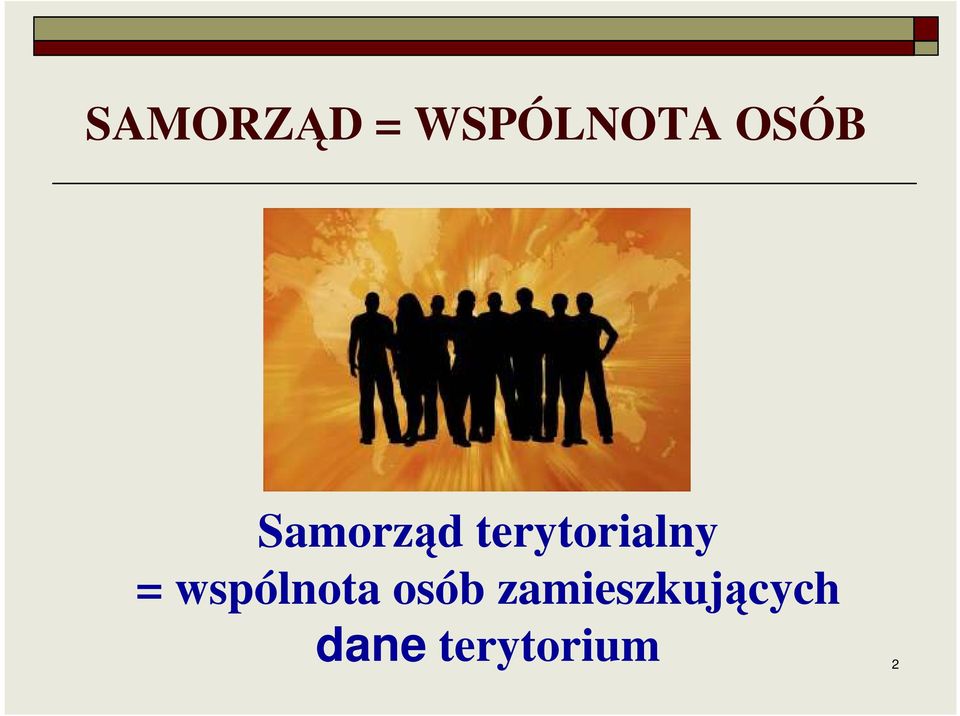 terytorialny = wspólnota