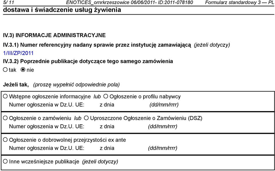 INFORMACJE ADMINISTRACYJNE IV.3.