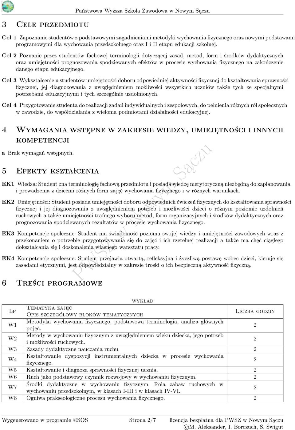danego etapu edukacyjnego.