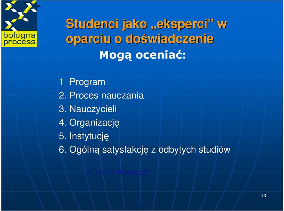 Nauczycieli 4. Organizację 5. Instytucję 6.