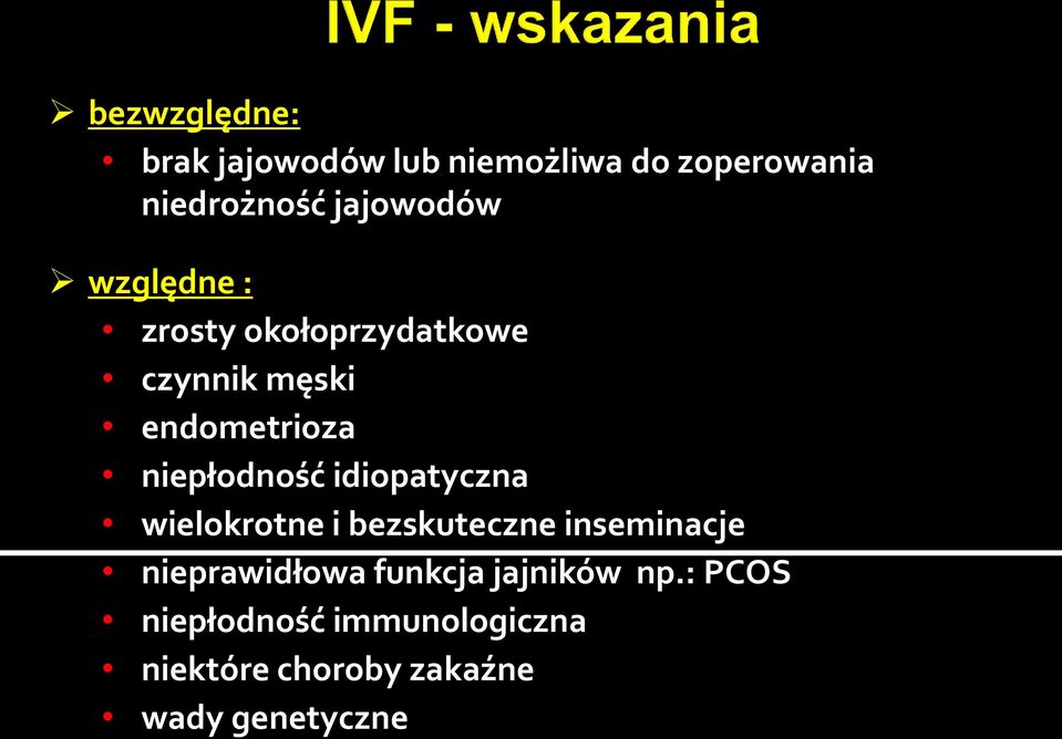 niepłodność idiopatyczna wielokrotne i bezskuteczne inseminacje nieprawidłowa