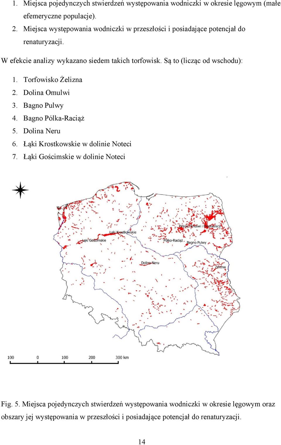 Są to (licząc od wschodu): 1. Torfowisko Żelizna 2. Dolina Omulwi 3. Bagno Pulwy 4. Bagno Pólka-Raciąż 5. Dolina Neru 6.