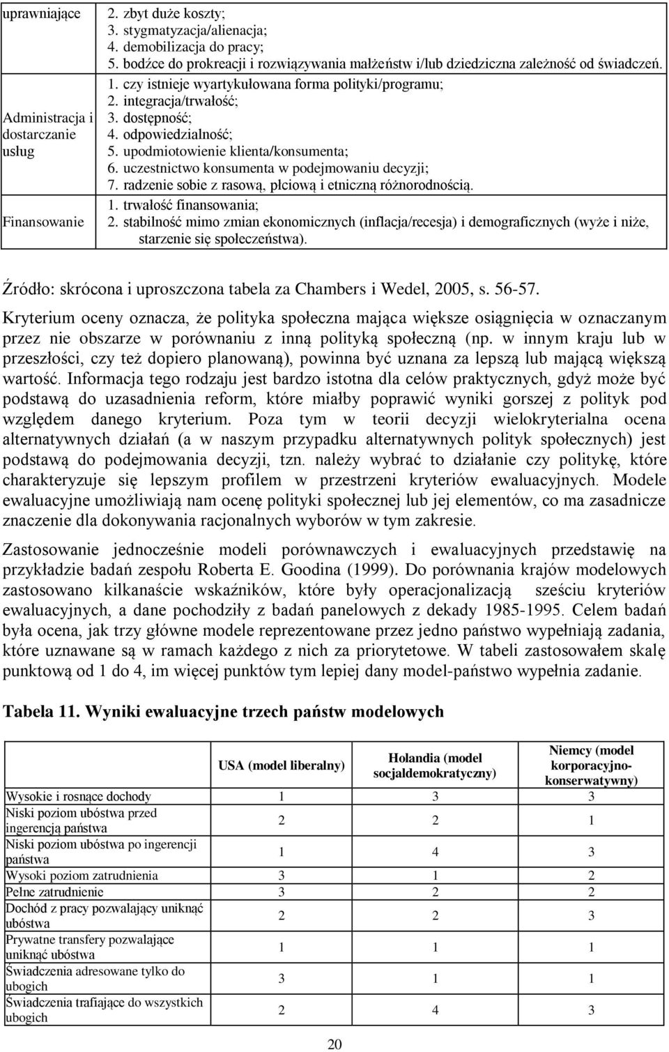 odpowiedzialność; 5. upodmiotowienie klienta/konsumenta; 6. uczestnictwo konsumenta w podejmowaniu decyzji; 7. radzenie sobie z rasową, płciową i etniczną różnorodnością. 1. trwałość finansowania; 2.