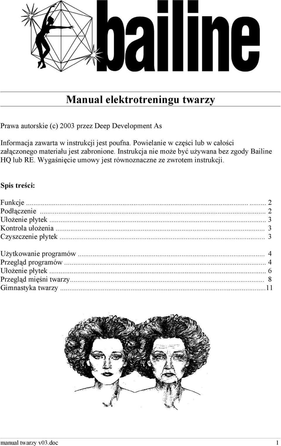 Wygaśnięcie umowy jest równoznaczne ze zwrotem instrukcji. Spis treści: Funkcje...... 2 Podłączenie... 2 Ułożenie płytek... 3 Kontrola ułożenia.