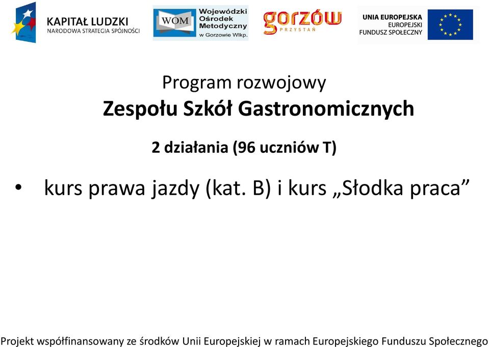 działania (96 uczniów T) kurs