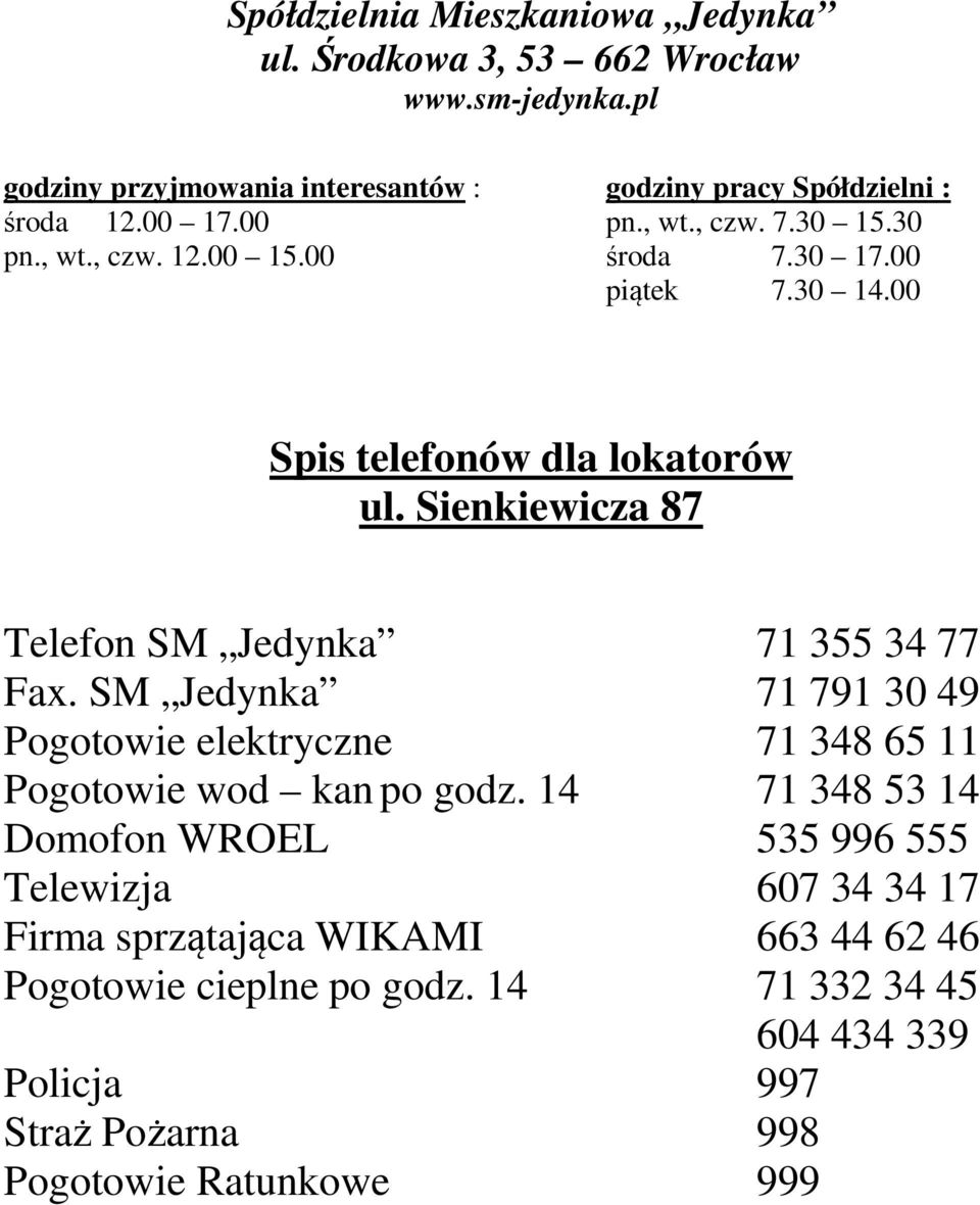 Pogotowie cieplne po