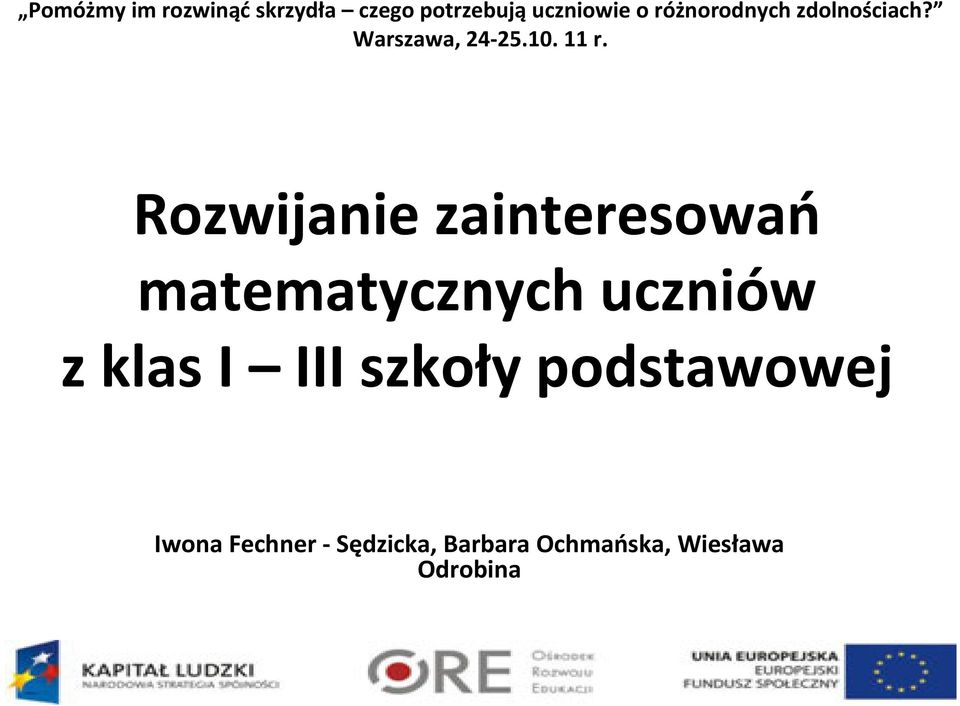 szkoły podstawowej Iwona Fechner