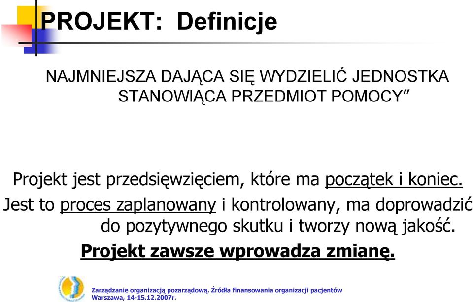 początek i koniec.