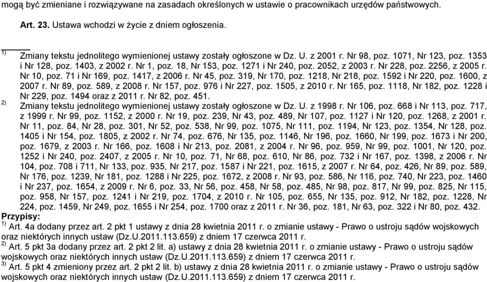 2052, z 2003 r. Nr 228, poz. 2256, z 2005 r. Nr 10, poz. 71 i Nr 169, poz. 1417, z 2006 r. Nr 45, poz. 319, Nr 170, poz. 1218, Nr 218, poz. 1592 i Nr 220, poz. 1600, z 2007 r. Nr 89, poz.