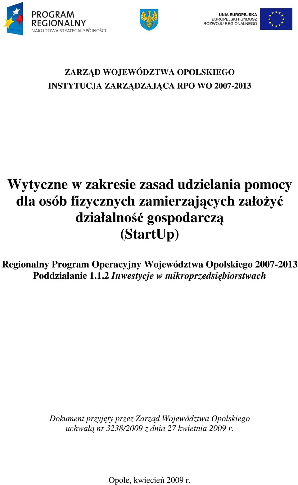 Operacyjny Województwa Opolskiego 2007-2013