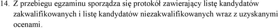 zakwalifikowanych i listę kandydatów