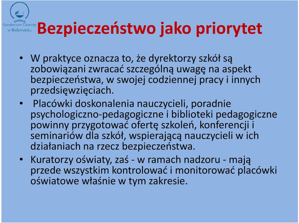 Placówki doskonalenia nauczycieli, poradnie psychologiczno-pedagogiczne i biblioteki pedagogiczne powinny przygotować ofertę szkoleń,