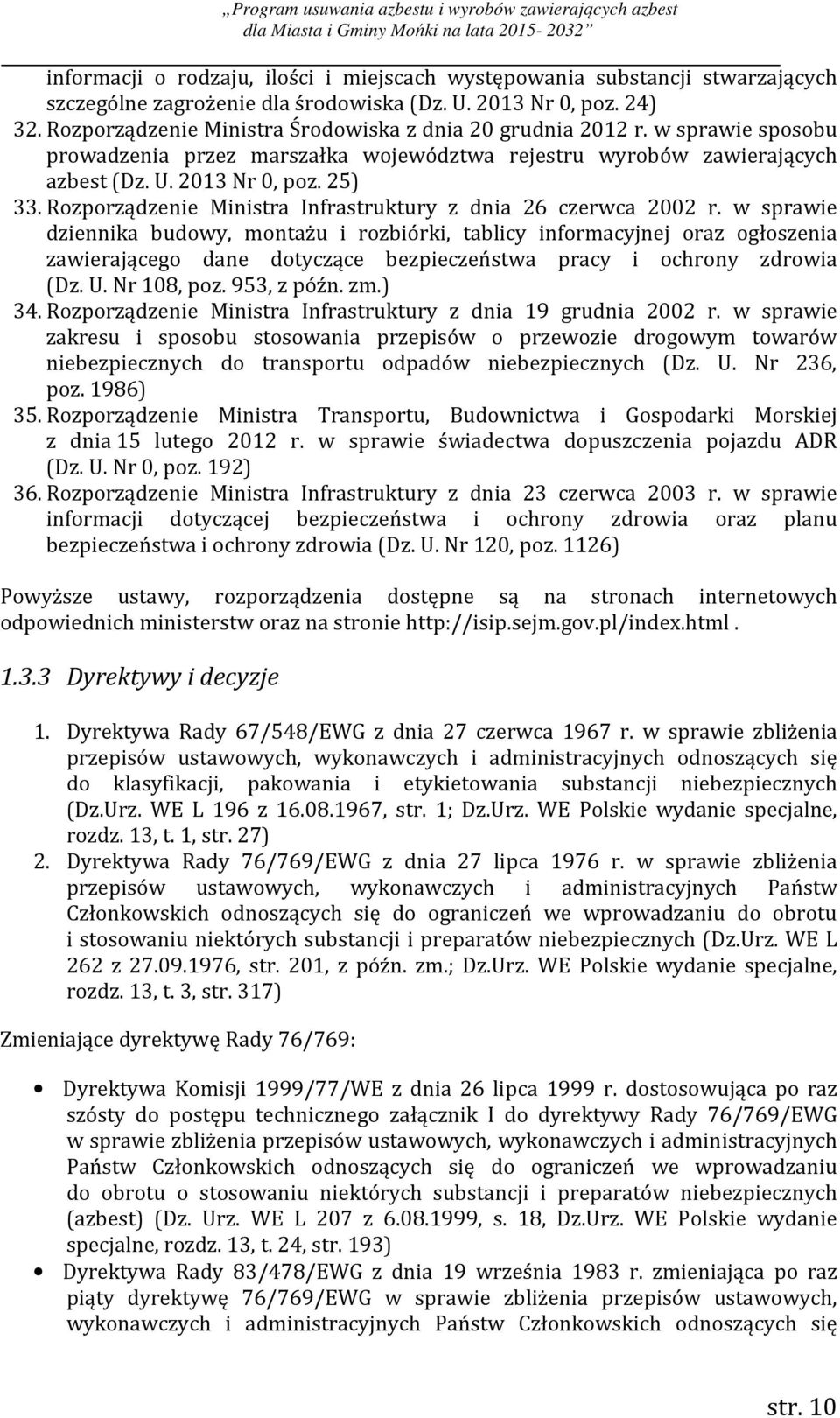 Rozporządzenie Ministra Infrastruktury z dnia 26 czerwca 2002 r.