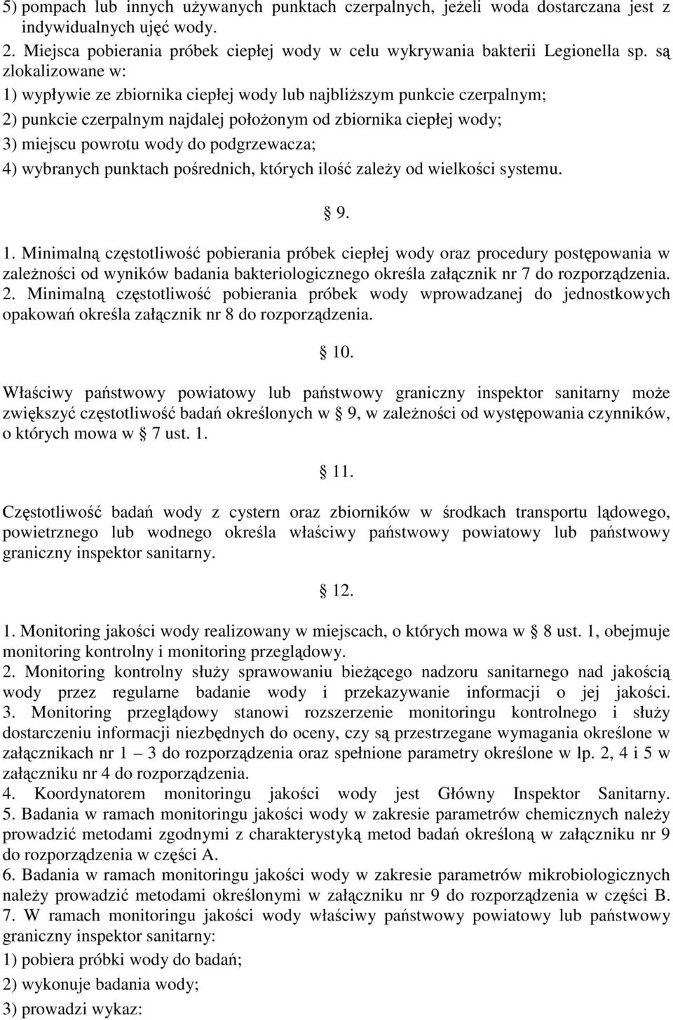 podgrzewacza; 4) wybranych punktach pośrednich, których ilość zależy od wielkości systemu. 9. 1.