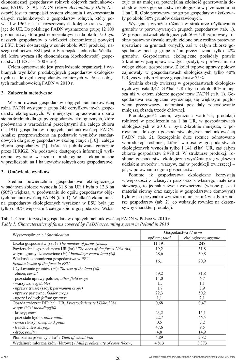 i jest rozszerzany na kolejne kraje wst puj ce do UE. Do polskiego FADN wyznaczono grup 12 100 gospodarstw, która jest reprezentatywna dla oko o 750 tys.