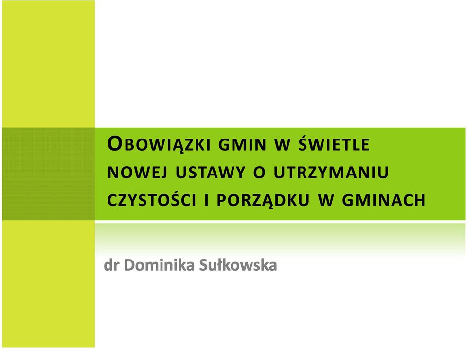 O UTRZYMANIU