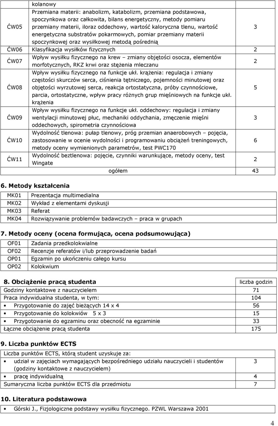 wysiłku fizycznego na krew zmiany objętości osocza, elementów morfotycznych, RKZ krwi oraz stężenia mleczanu Wpływ wysiłku fizycznego na funkcje ukł.