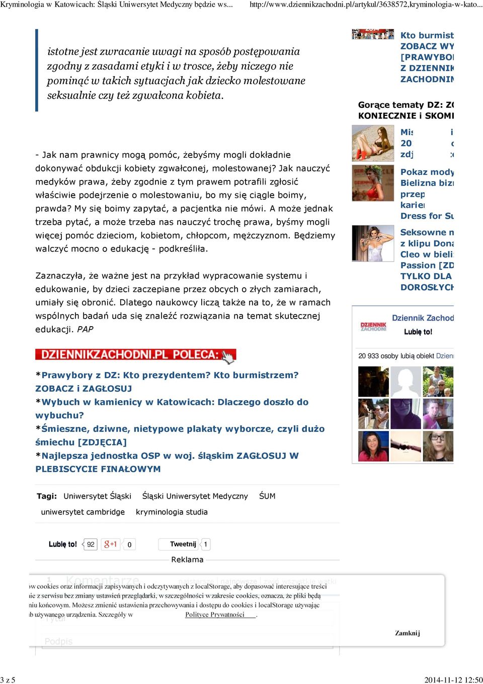 - Jak nam prawnicy mogą pomóc, żebyśmy mogli dokładnie dokonywać obdukcji kobiety zgwałconej, molestowanej?
