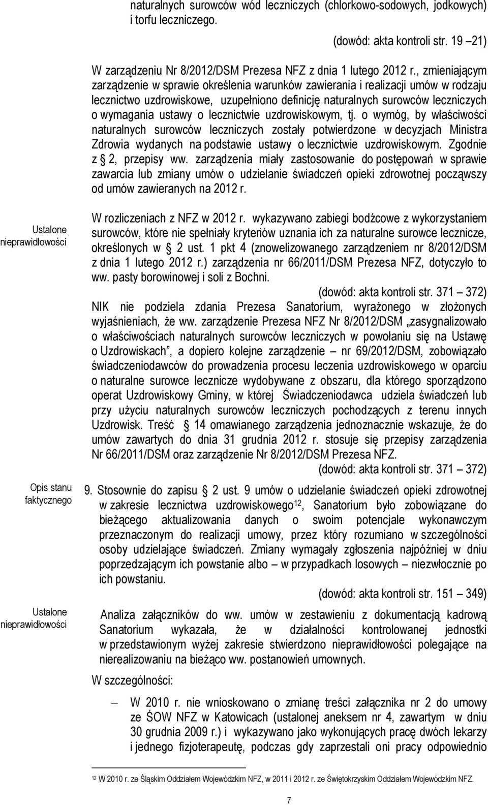 lecznictwie uzdrowiskowym, tj. o wymóg, by właściwości naturalnych surowców leczniczych zostały potwierdzone w decyzjach Ministra Zdrowia wydanych na podstawie ustawy o lecznictwie uzdrowiskowym.