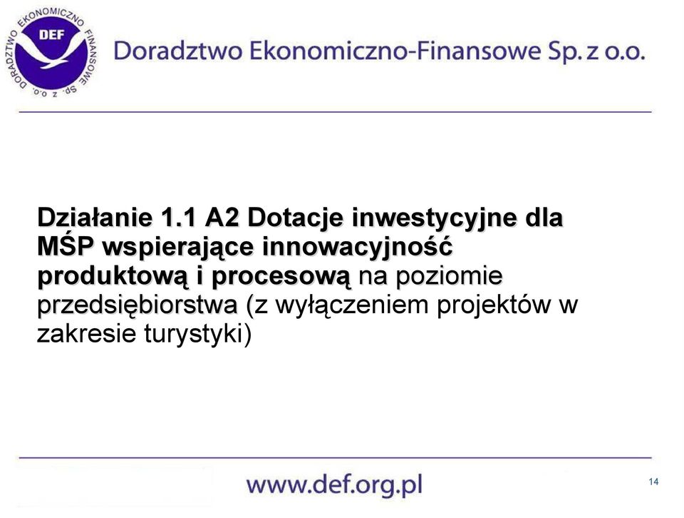 wspierające innowacyjność produktową i